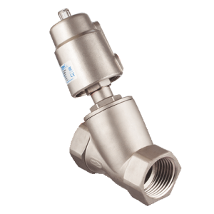 PP1050 ECO STAINLESS STEEL PNEUMATIC ACTUATED ANGLE SEAT VALVE NC